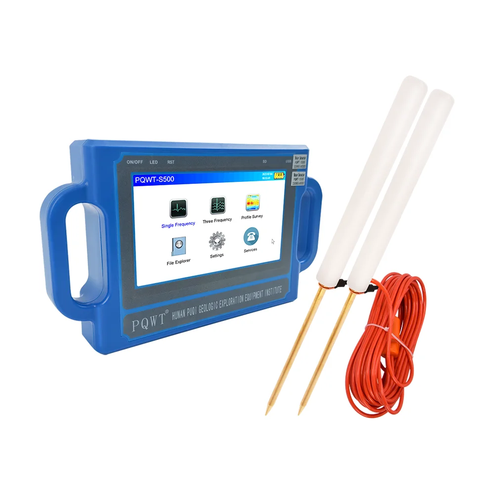 PQWT S300 Geophysical Equipment Water Detection Machine Deep Fresh Underground Water Detector
PQWT S300 Geophysical Equipment Water Detection Machine Deep Fresh Underground Water Detector