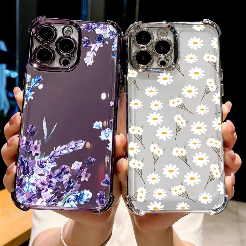 Blue Flower Plating Phone Case For IPhone 11 16 15 14 Pro Max Plus X XS MAX XR 6 7 8 Plus 12 13 Mini Clear Shockproof Cover
Blue Flower Plating Phone Case For IPhone 11 16 15 14 Pro Max Plus X XS MAX XR 6 7 8 Plus 12 13 Mini Clear Shockproof Cover