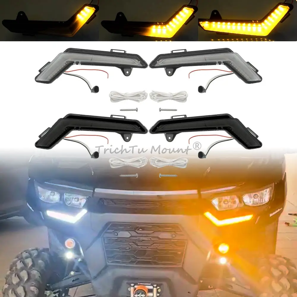 12V LED Front Accent Light Turn Signal Lamps For Can-Am Defender Max 2020 2021 2022 2023 2024 2025 car accessories
12V LED Front Accent Light Turn Signal Lamps For Can-Am Defender Max 2020 2021 2022 2023 2024 2025 car accessories