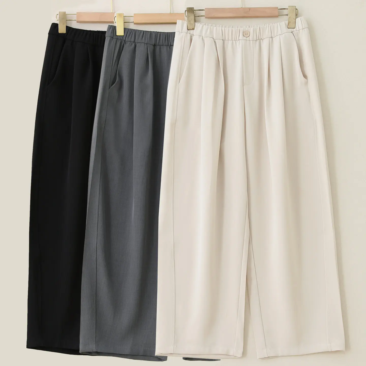 Casual Cotton Linen Wide Leg Pants Women's plus Size Summer New Style Thin Harlan Nine Points High Waist Loose Fit Trousers
Casual Cotton Linen Wide Leg Pants Women's plus Size Summer New Style Thin Harlan Nine Points High Waist Loose Fit Trousers