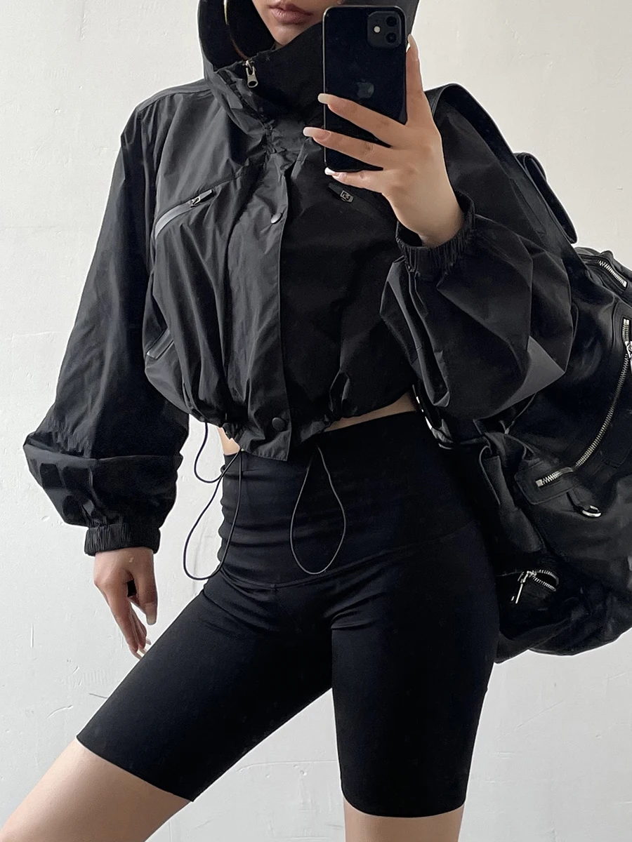 Acupstudio Jiangyou Shang Women's Lightweight Single-layer Hooded Sun Protection Jacket Spring Summer Sporty Loose Short Coat
Acupstudio Jiangyou Shang Women's Lightweight Single-layer Hooded Sun Protection Jacket Spring Summer Sporty Loose Short Coat