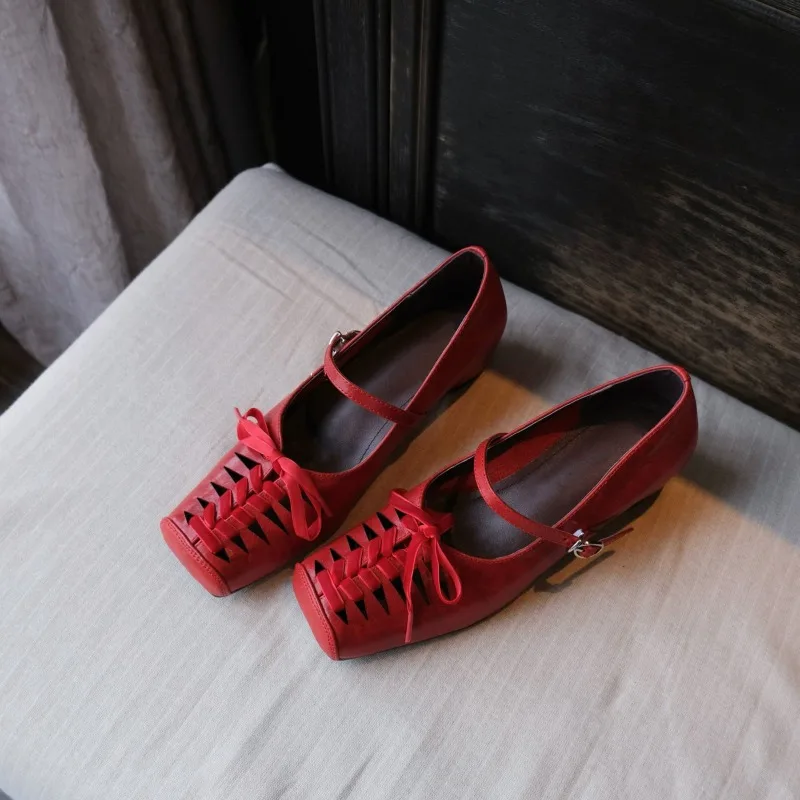 Retro Women Mary Jane Shoes Fashion Ballet Square Head Casual Shoes for Woman Comfortable Flat Shoe Designer Shoes Zapatos Mujer
Retro Women Mary Jane Shoes Fashion Ballet Square Head Casual Shoes for Woman Comfortable Flat Shoe Designer Shoes Zapatos Mujer