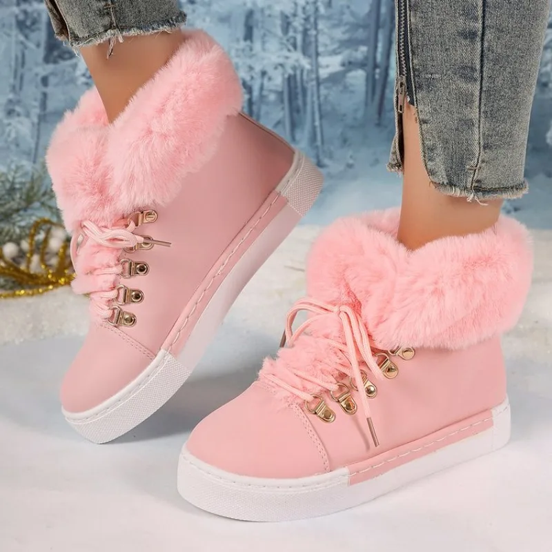 Plus Size Snow Boots for Women Thickened and Warm Mid-Calf Boots Winter Short Thick-Soled Height-Increasing Cotton Shoes
Plus Size Snow Boots for Women Thickened and Warm Mid-Calf Boots Winter Short Thick-Soled Height-Increasing Cotton Shoes