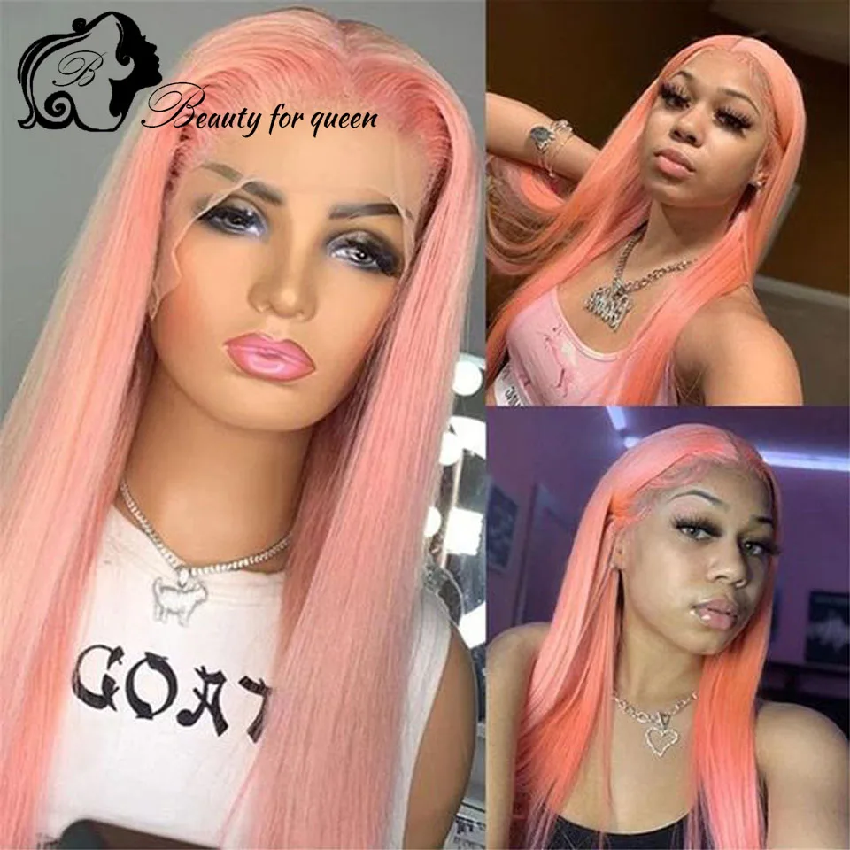 Colored Cosplay 13x4 Pink Long Straight Transparent HD Lace Frontal Wigs Brazilian Colored Human Hair Wig For Women Wear And Go
Colored Cosplay 13x4 Pink Long Straight Transparent HD Lace Frontal Wigs Brazilian Colored Human Hair Wig For Women Wear And Go
