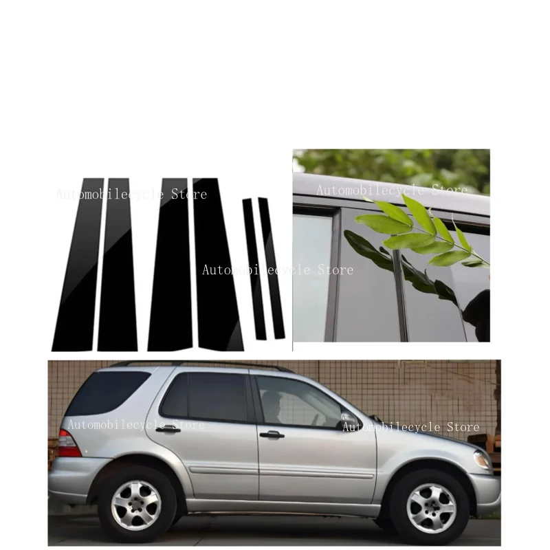Fit For Mercedes Benz ML Class W163 1998-2005 Glossy Black Post Pillar Door Window Column BC Trim Sticker Cover Silver Carbon
Fit For Mercedes Benz ML Class W163 1998-2005 Glossy Black Post Pillar Door Window Column BC Trim Sticker Cover Silver Carbon