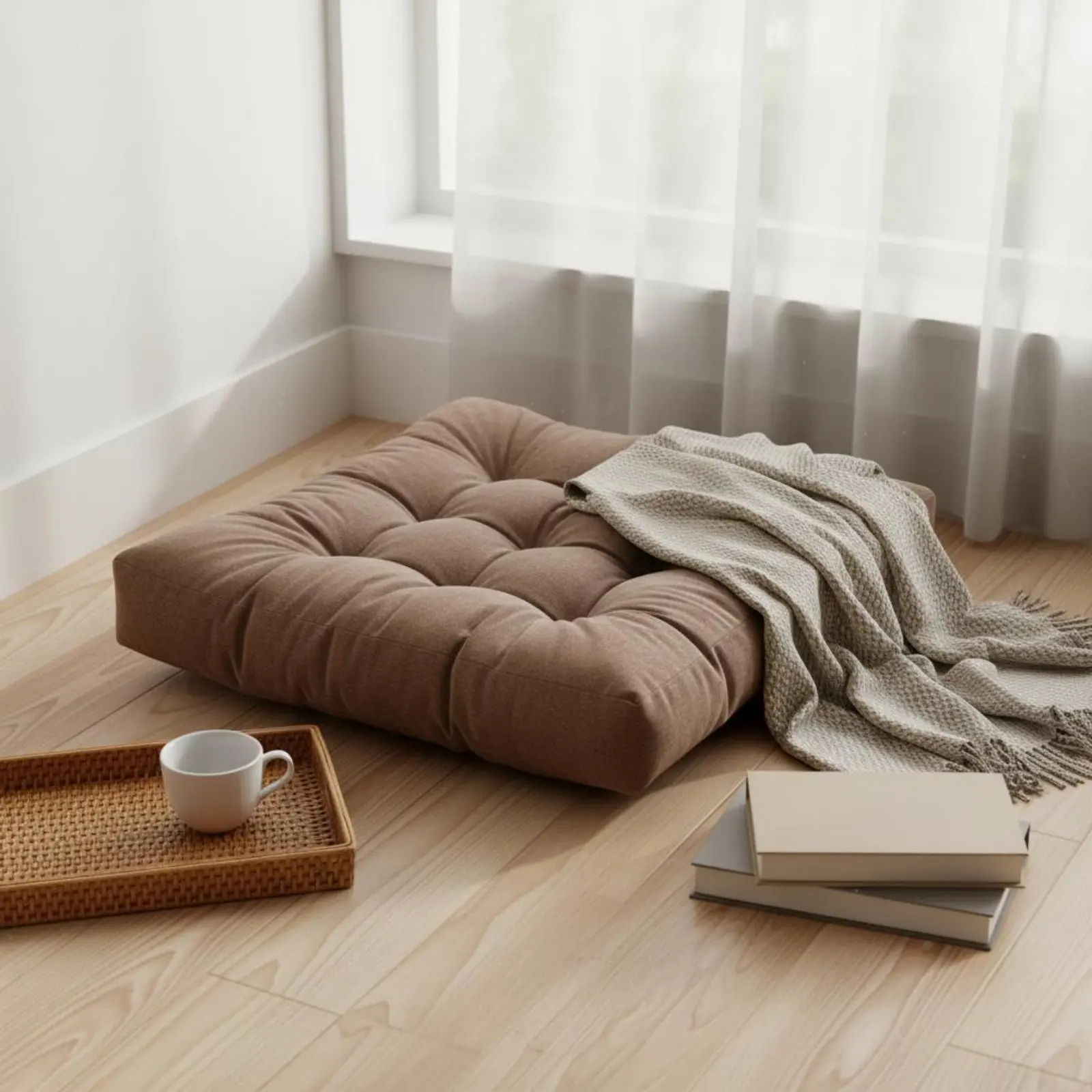 Thick Floor Mat Pillow Versatile Square Tufted Floor Pillow Corduroy Seat Pad Supportive Soft Floor Pouf for Meditation
Thick Floor Mat Pillow Versatile Square Tufted Floor Pillow Corduroy Seat Pad Supportive Soft Floor Pouf for Meditation