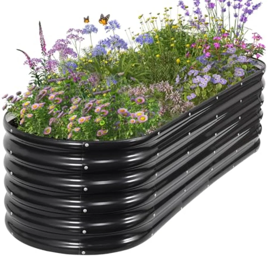 Galvanized Raised Garden Bed Outdoor Metal Planter Box Steel Raised Garden Bed Kit with Safety Edging and Gloves for Vegetables
Galvanized Raised Garden Bed Outdoor Metal Planter Box Steel Raised Garden Bed Kit with Safety Edging and Gloves for Vegetables