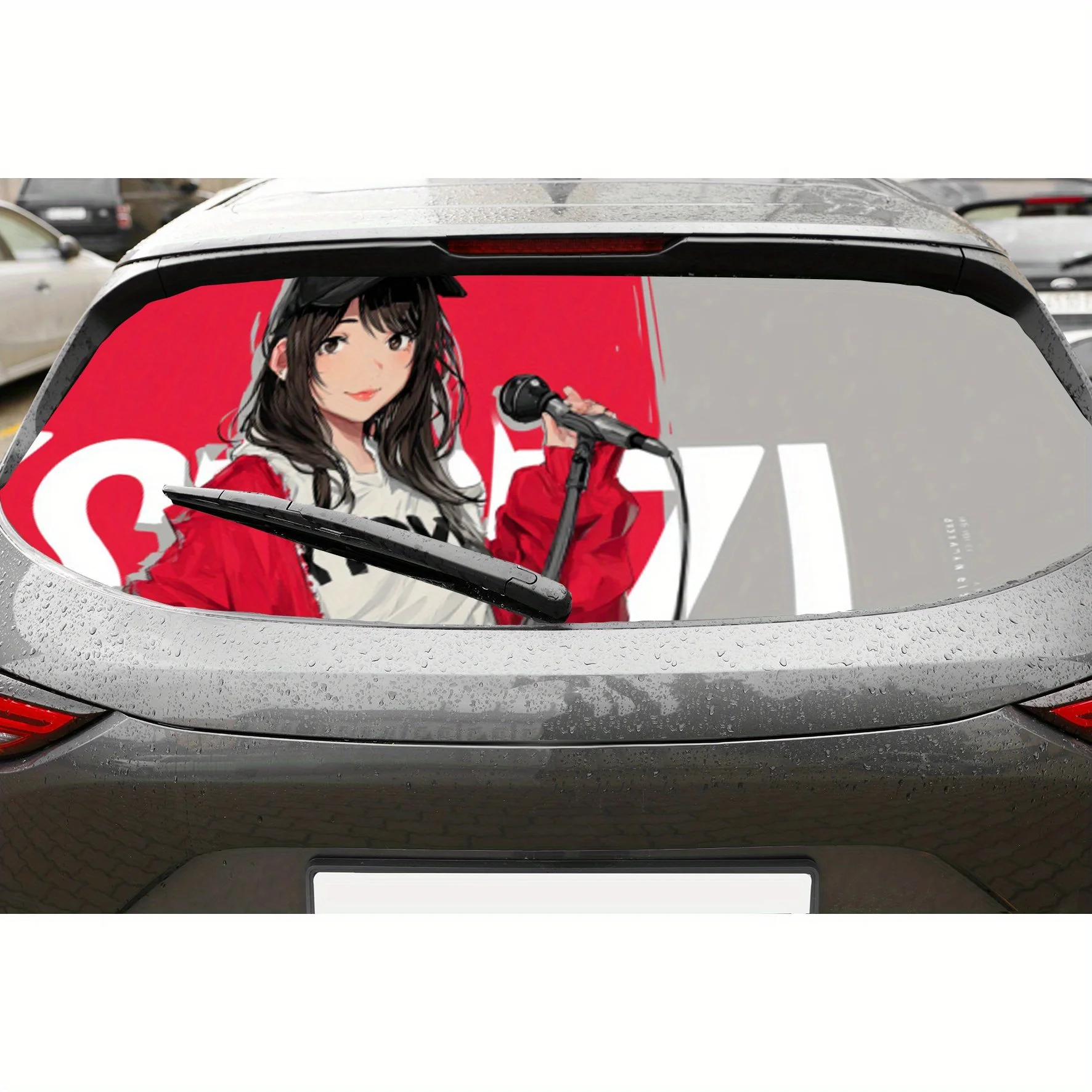Artistic lively anime girl with music Car rear windshield stickers, truck window perspective perforated rear - window vinyl deca
Artistic lively anime girl with music Car rear windshield stickers, truck window perspective perforated rear - window vinyl deca