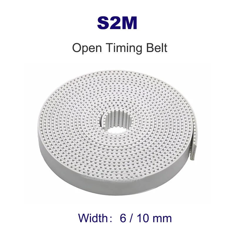 1-20Meters S2M Belt S2M-6mm/10mm Open Timing Synchronous Belt for 3D Printer Pitch 2mm PU White Polyurethane with Steel Wire
1-20Meters S2M Belt S2M-6mm/10mm Open Timing Synchronous Belt for 3D Printer Pitch 2mm PU White Polyurethane with Steel Wire
