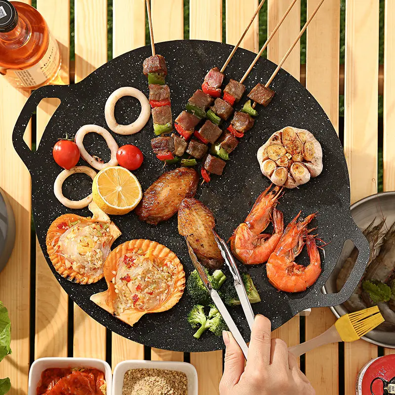 Outdoor Camping Barbecue Plate Household Barbecue Dish Korean Barbecue Plate Family Party Non-stick BBQ Dish Portable BBQ Tools
Outdoor Camping Barbecue Plate Household Barbecue Dish Korean Barbecue Plate Family Party Non-stick BBQ Dish Portable BBQ Tools