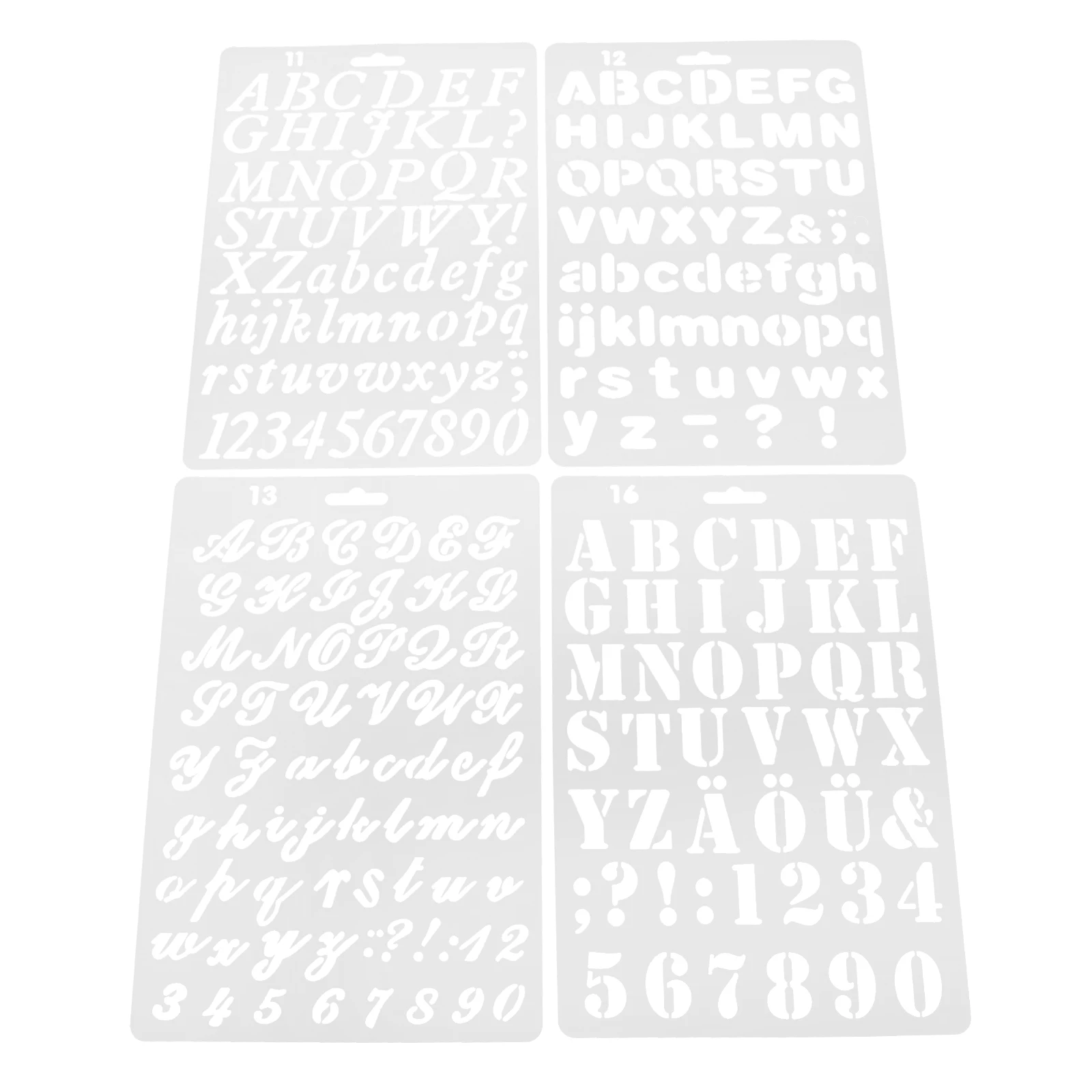 8pcs Letter Number Stencils Alphanumeric Templates Crafts Large Alphabet Hollow DIY Painting Supplies PET Material School
8pcs Letter Number Stencils Alphanumeric Templates Crafts Large Alphabet Hollow DIY Painting Supplies PET Material School