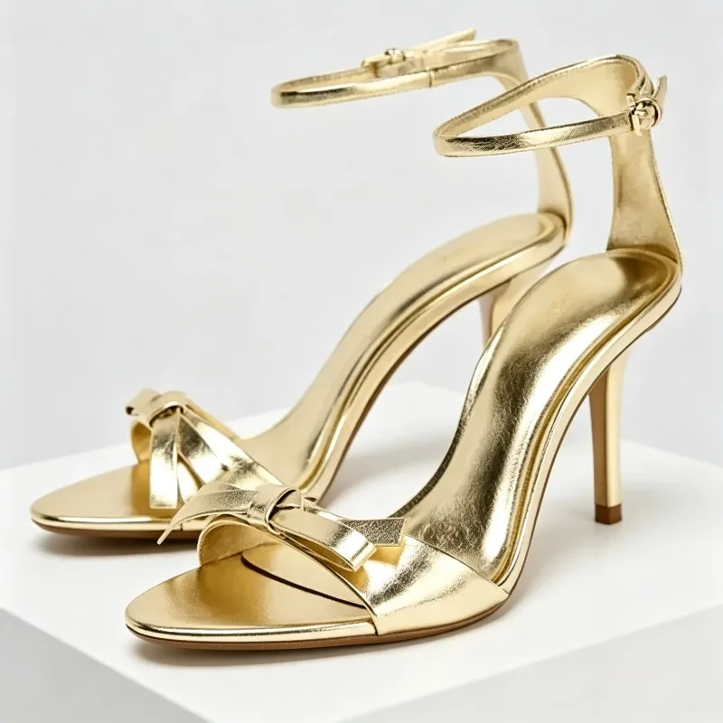 Fashion Designer Thin High Heels Female Bowknot Hollow Ankle Strap Banquet Party Shoes Gold Sexy Brand Sandals Women Pumps
Fashion Designer Thin High Heels Female Bowknot Hollow Ankle Strap Banquet Party Shoes Gold Sexy Brand Sandals Women Pumps