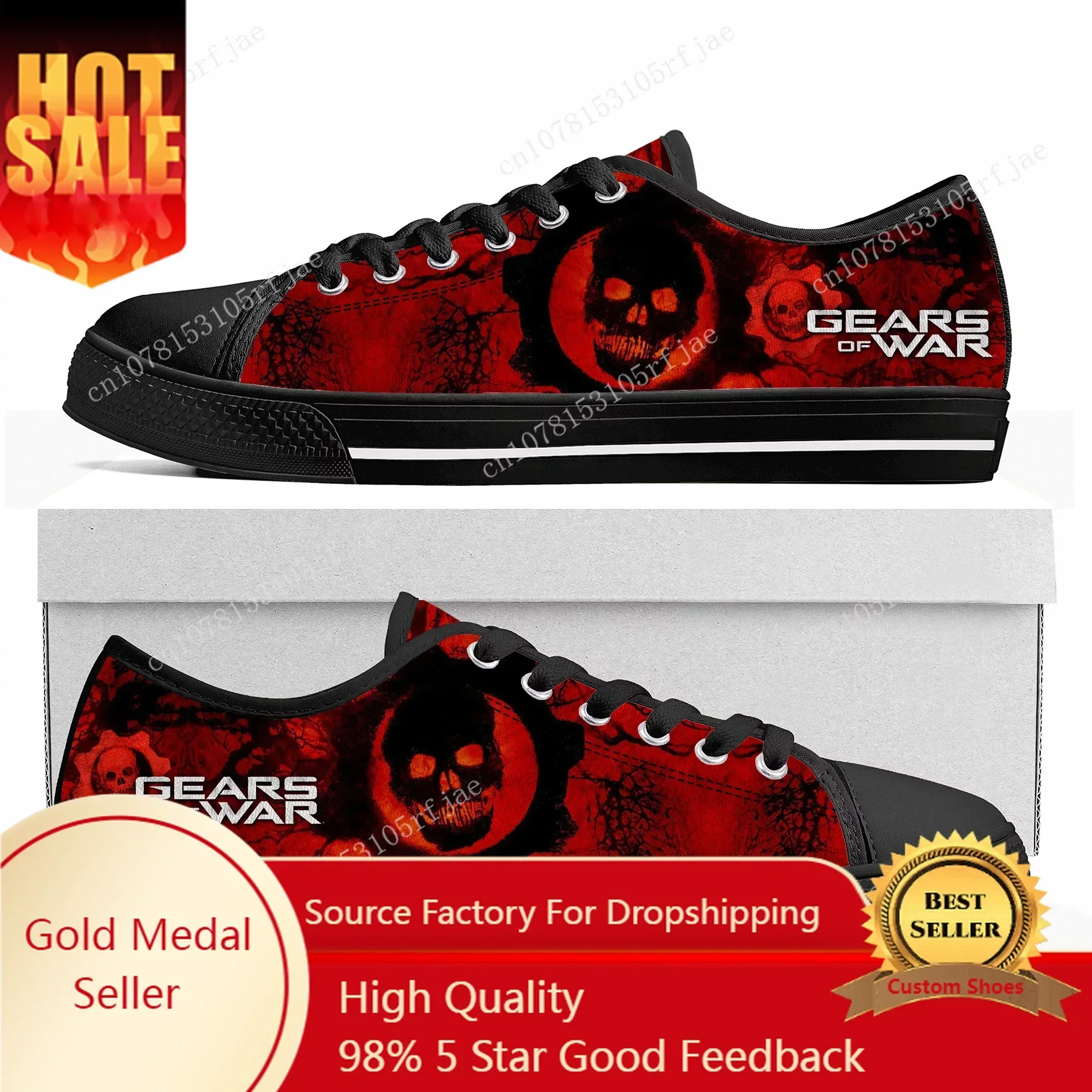 G-Gears O-Of W-War Low Top Sneakers Hot Game Womens Mens Teenager High Quality Shoes Casual Fashion Tailor Made Canvas Sneaker
G-Gears O-Of W-War Low Top Sneakers Hot Game Womens Mens Teenager High Quality Shoes Casual Fashion Tailor Made Canvas Sneaker