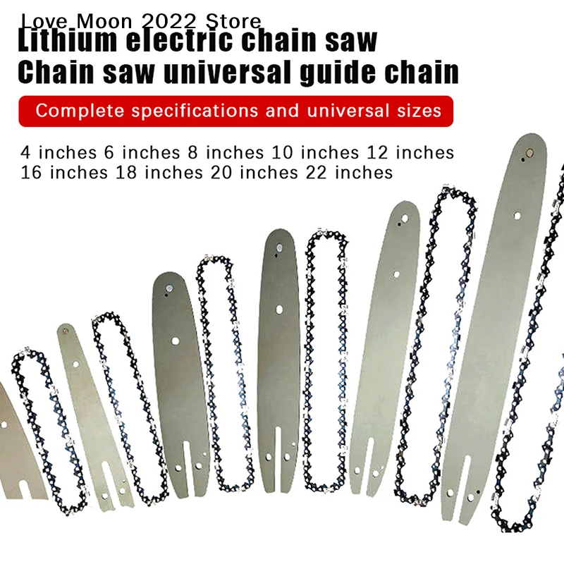 4-12Inch Chainsaw Chain Rechargeable Saw Mini Electric Chainsaw Cordless Saw Carpentry Gardening Tools Electric Wood Saw Blade
4-12Inch Chainsaw Chain Rechargeable Saw Mini Electric Chainsaw Cordless Saw Carpentry Gardening Tools Electric Wood Saw Blade