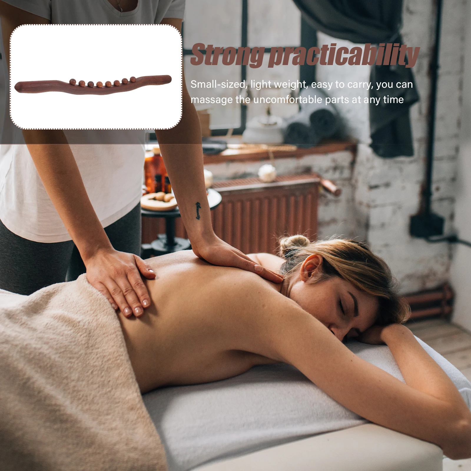 Wooden Massage Stick Muscle Massager Body Rolling Treatment Tool Acupoint Scraper Meridian Therapy Lightweight
Wooden Massage Stick Muscle Massager Body Rolling Treatment Tool Acupoint Scraper Meridian Therapy Lightweight