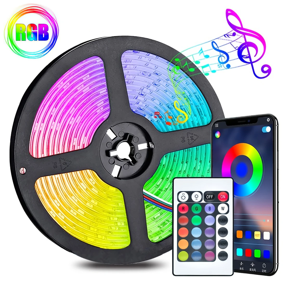 40M/131Ft Led Strip Lights APP 24Key Remote Control USB 5V Music Sync RGB Flexible Tape Diode Lights for Party Home Luces Led
40M/131Ft Led Strip Lights APP 24Key Remote Control USB 5V Music Sync RGB Flexible Tape Diode Lights for Party Home Luces Led