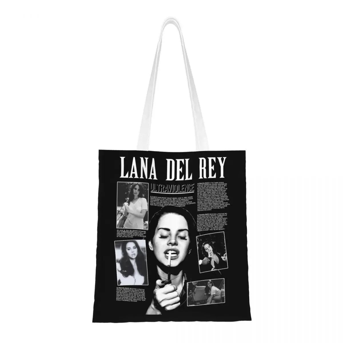 Холщовая сумка-тоут Лана Дель Рей, многоразовые сумки для покупок для женщин
Холщовая сумка-тоут Лана Дель Рей, многоразовые сумки для покупок для женщин