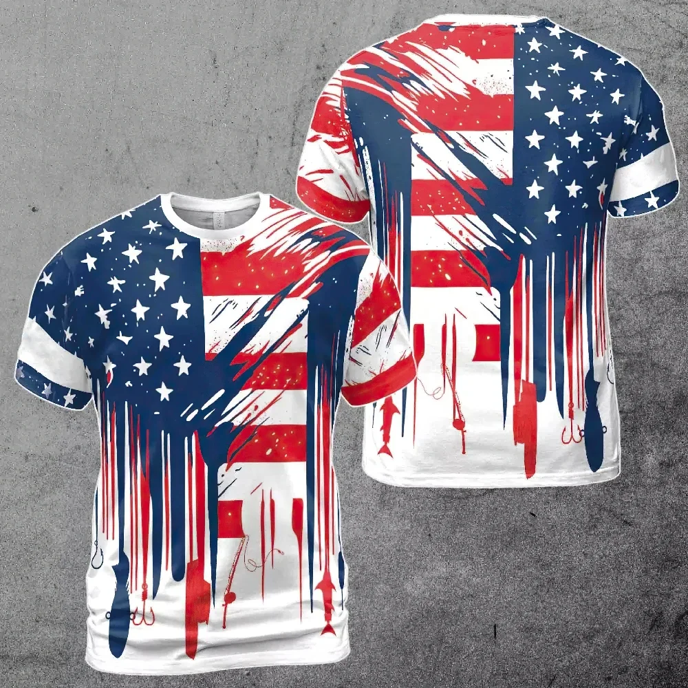 American Flag Street Style T-Shirt Men's 3D Print Street American Independence Day Casual Round Neck T-Shirt T Shirt for Men
American Flag Street Style T-Shirt Men's 3D Print Street American Independence Day Casual Round Neck T-Shirt T Shirt for Men