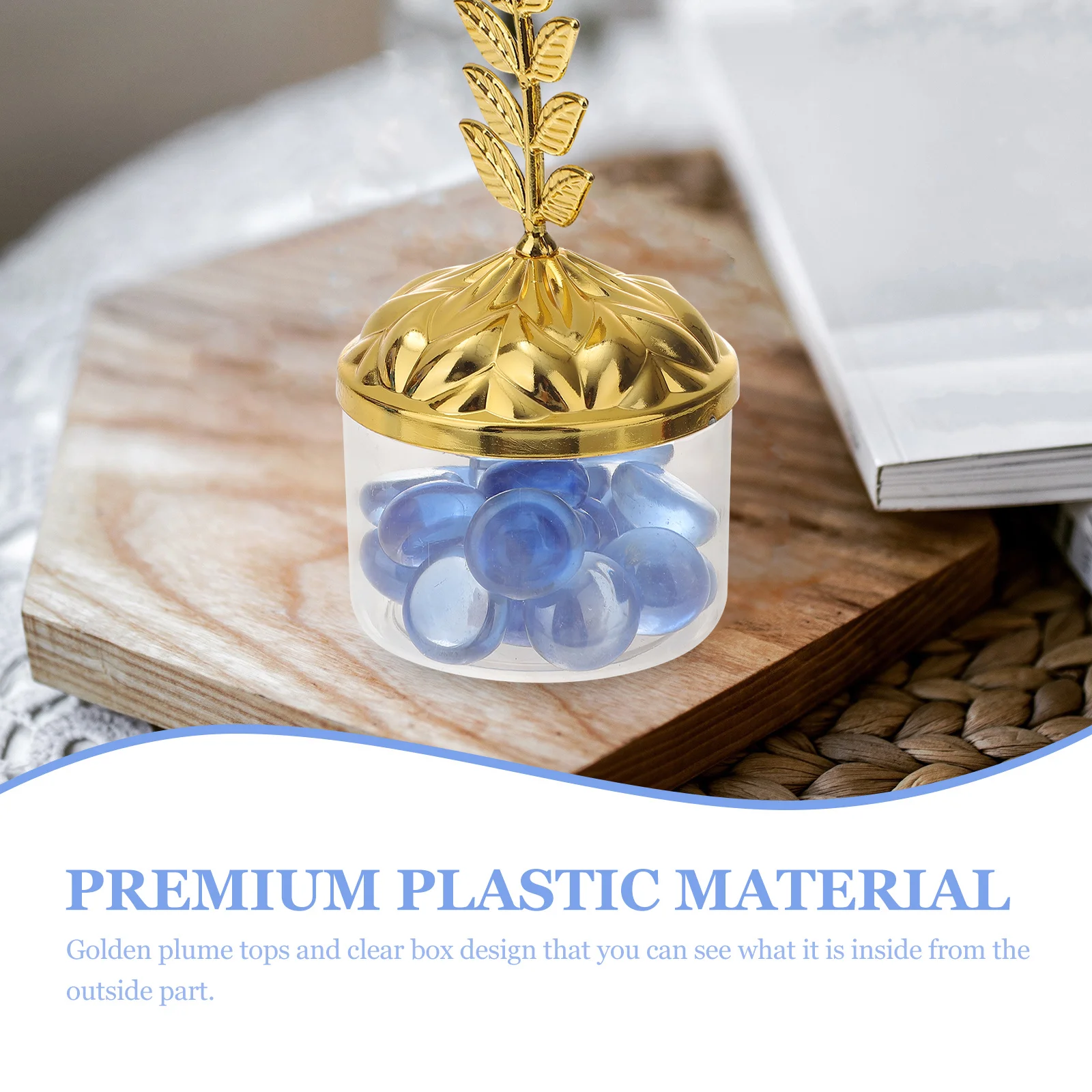 12Pcs Gift Boxes Plastic Candy Storage Boxes Party Favor Containers with Clear Surface and Stable Base Plastic Packing Box 
12Pcs Gift Boxes Plastic Candy Storage Boxes Party Favor Containers with Clear Surface and Stable Base Plastic Packing Box