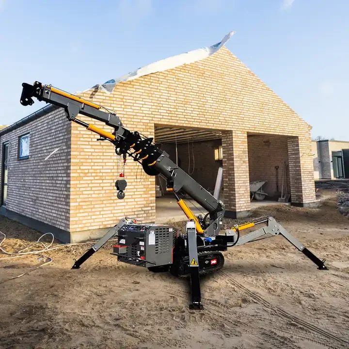 3T 12m 17m 20m Mini Mobile Spider Crane Micro Crawler Crane Lift Spider Crane with Long Arm Fly Jib for Construction Site Pro
3T 12m 17m 20m Mini Mobile Spider Crane Micro Crawler Crane Lift Spider Crane with Long Arm Fly Jib for Construction Site Pro