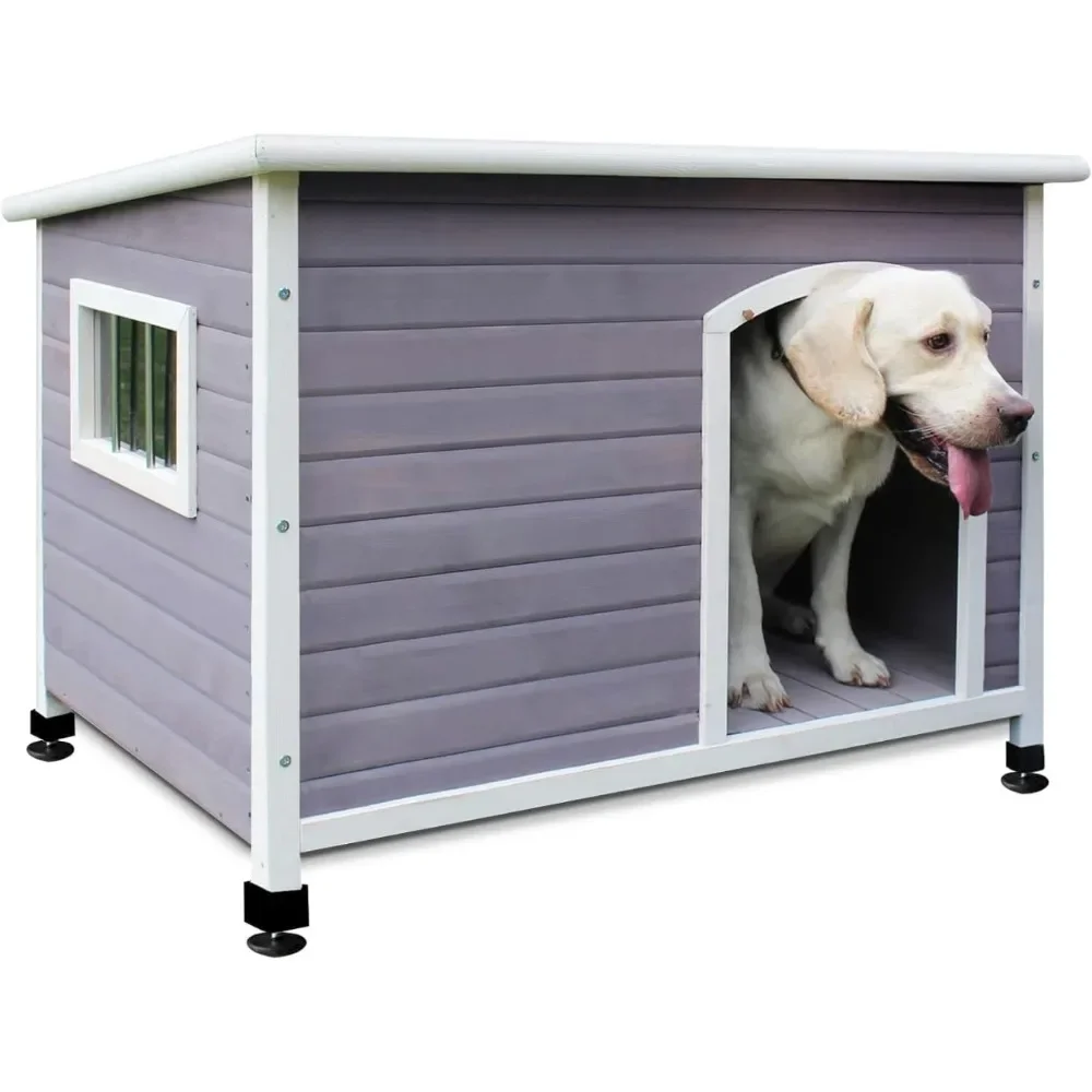 Wooden Outdoor Dog Houses, Waterproof Dog House Outside with Window & Door Flap Waterproof Dog House Outdoor Indoor
Wooden Outdoor Dog Houses, Waterproof Dog House Outside with Window & Door Flap Waterproof Dog House Outdoor Indoor