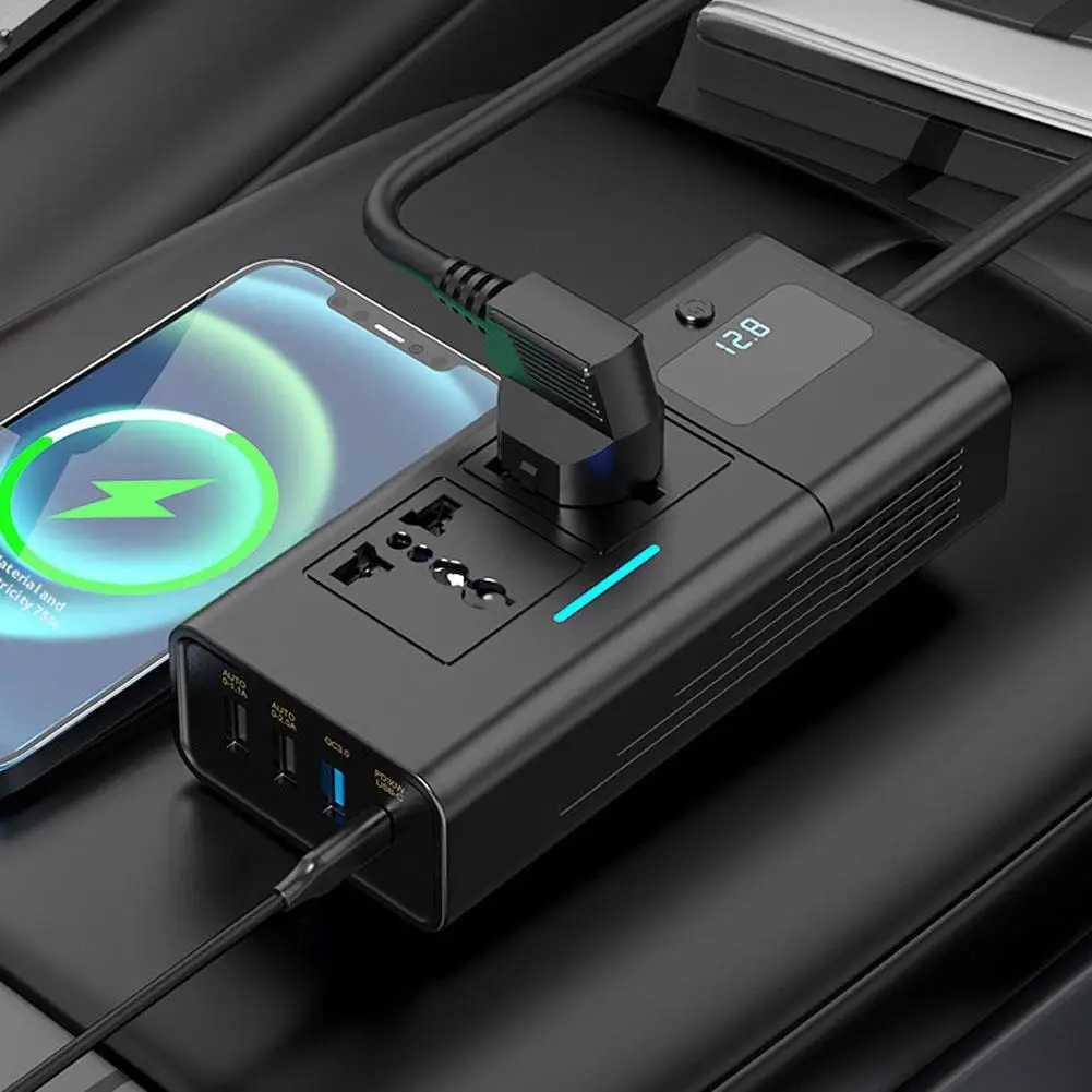 Автомобильный инвертор от 12 В до 110 В/220 В, 200 Вт, пиковые розетки для светодиодного дисплея, адаптеры для инвертора мощности, быстрая зарядка, автомобильные инверторы
Автомобильный инвертор от 12 В до 110 В/220 В, 200 Вт, пиковые розетки для светодиодного дисплея, адаптеры для инвертора мощности, быстрая зарядка, автомобильные инверторы