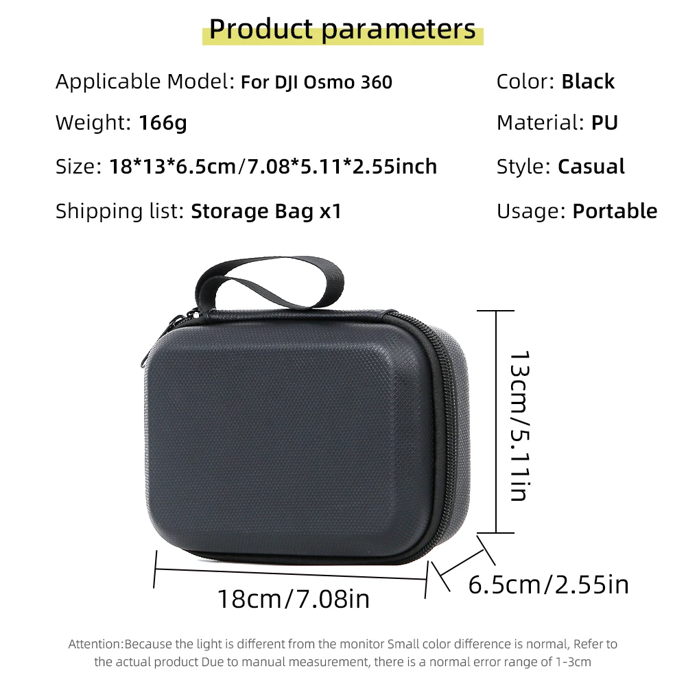 Carrying Case for DJI Osmo 360, Storage Bag Portable Travel Organizer Case Dustproof Camera Protective Case Bag Accessories
Carrying Case for DJI Osmo 360, Storage Bag Portable Travel Organizer Case Dustproof Camera Protective Case Bag Accessories