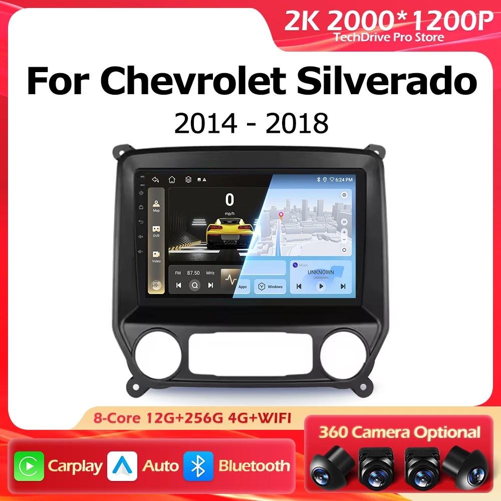 Android 16 Navigation GPS Car Radio Bluetooth For Chevrolet Silverado 3 GMTK2 2014-2018 2000*1200P Touch Screen WIFI
Android 16 Navigation GPS Car Radio Bluetooth For Chevrolet Silverado 3 GMTK2 2014-2018 2000*1200P Touch Screen WIFI