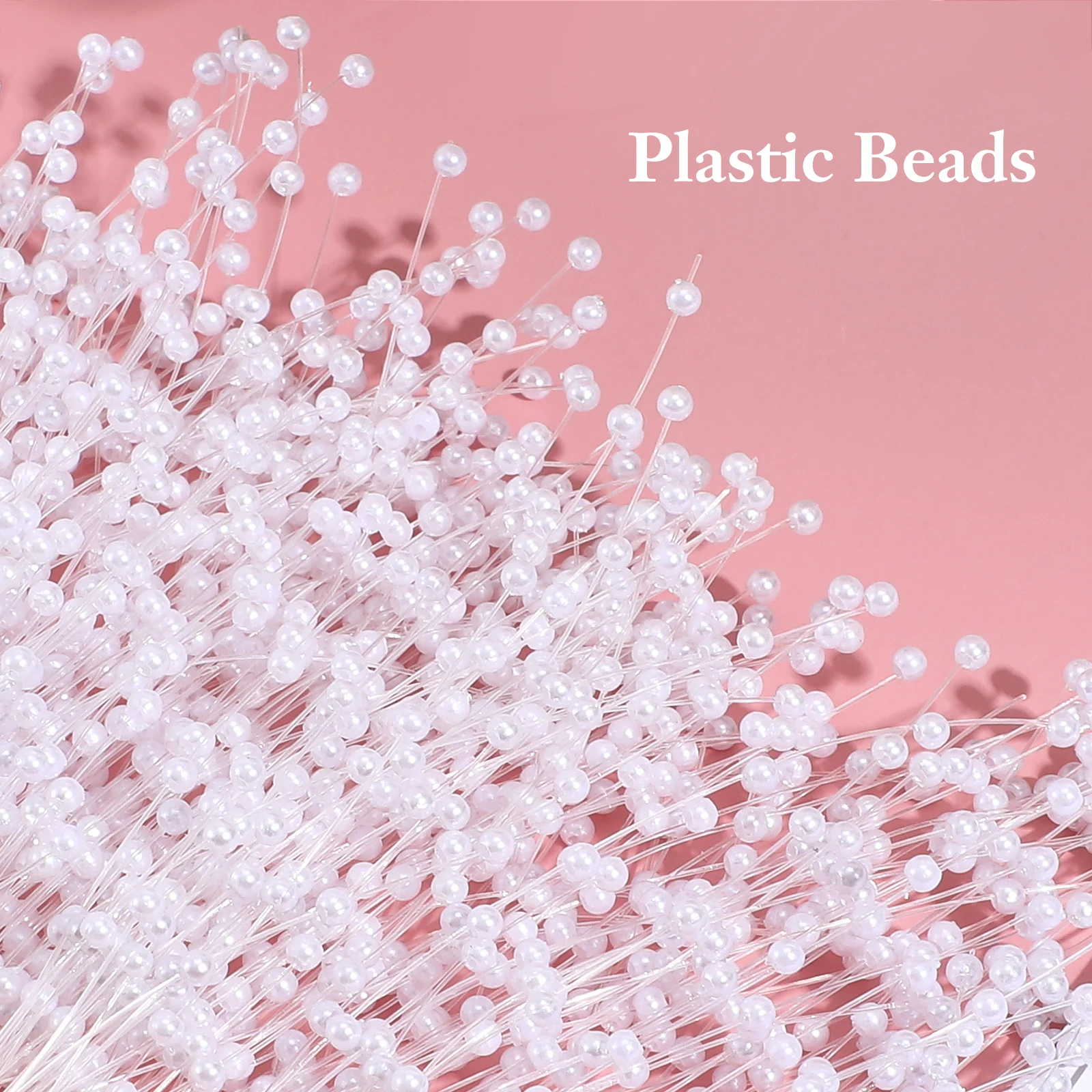 100 Pcs Pearl Beads ABS Plastic 4mm Diameter 23cm Length Elegant Wedding Bouquet Centerpiece Floral Decoration
100 Pcs Pearl Beads ABS Plastic 4mm Diameter 23cm Length Elegant Wedding Bouquet Centerpiece Floral Decoration