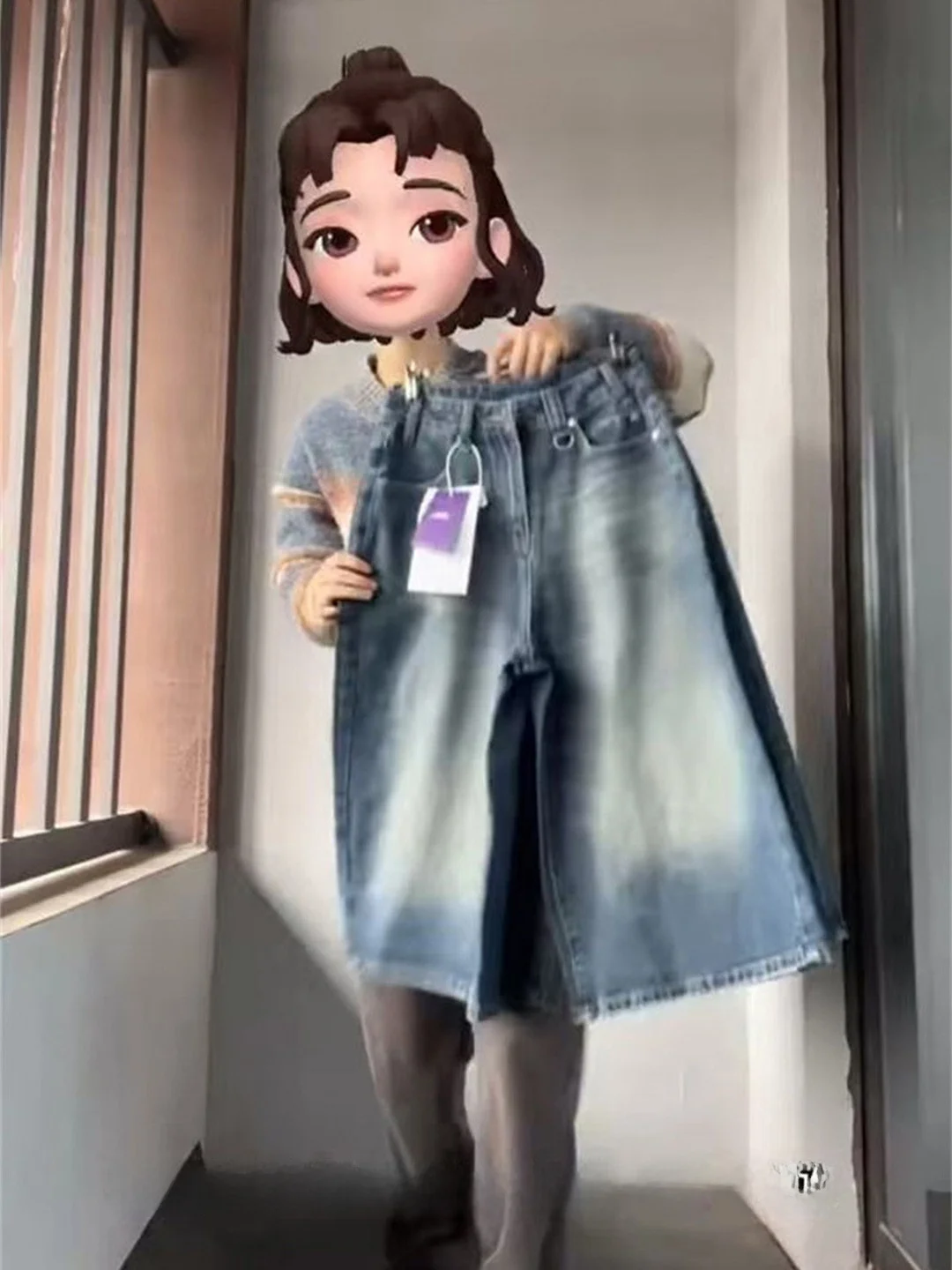 American High Street Vintage Faded Seven-Foot Jeans Shorts Women Summer New High Waist Loose Slim Straight Mid-Pants
American High Street Vintage Faded Seven-Foot Jeans Shorts Women Summer New High Waist Loose Slim Straight Mid-Pants