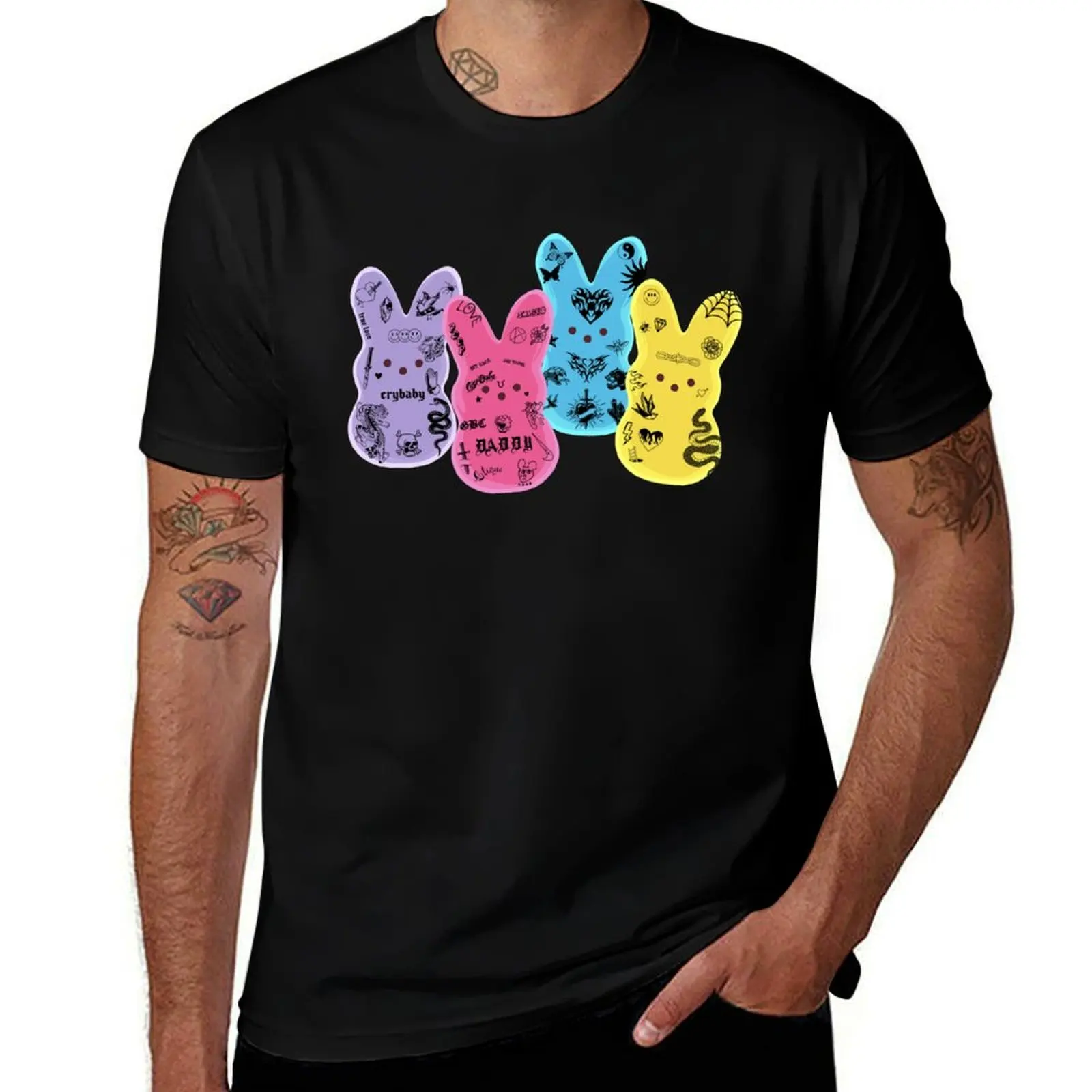 Tattoo Peeps! - colorful T-Shirt summer top Personalized t-shirt shirts graphic tee boys animal print t shirts for men cotton
Tattoo Peeps! - colorful T-Shirt summer top Personalized t-shirt shirts graphic tee boys animal print t shirts for men cotton