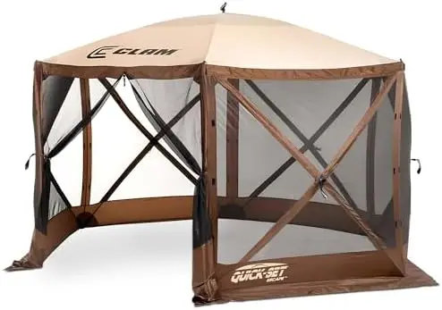 Pop Up Screen Tent, Outdoor Camping Gazebo Canopy, Escape, 11.5', Brown
Pop Up Screen Tent, Outdoor Camping Gazebo Canopy, Escape, 11.5', Brown