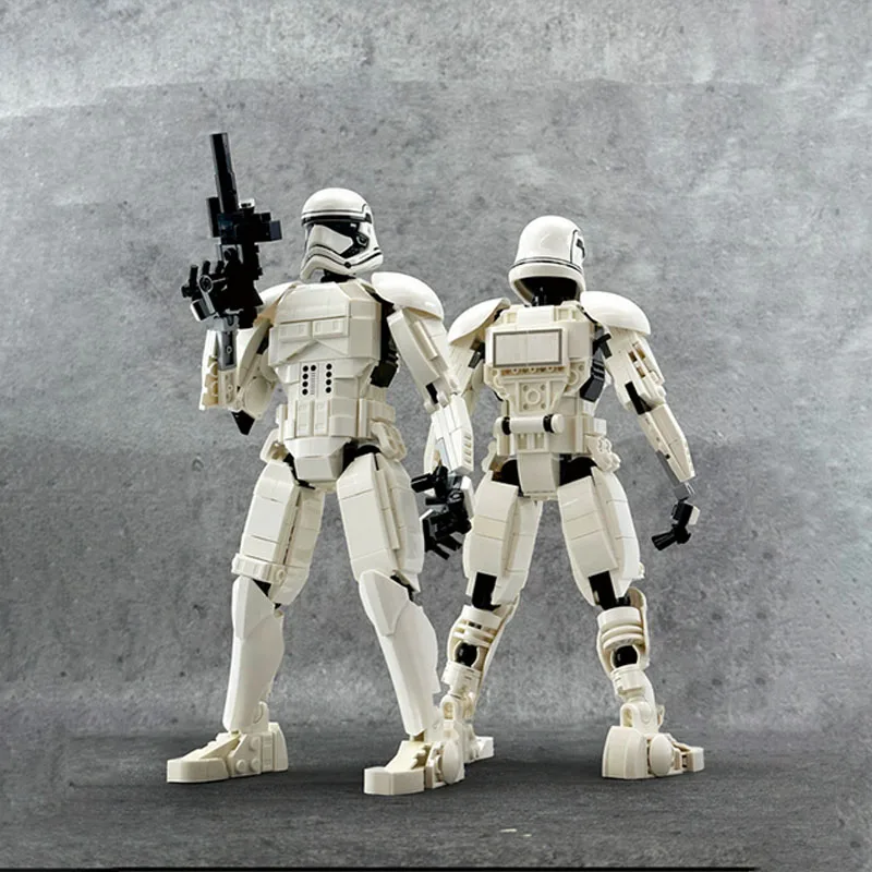 359PCS MOC Science Fiction Movie (STAR BATTLE) First Order Stoormtroopers Figure Building Block Model Festival Gift Toy for Boy
359PCS MOC Science Fiction Movie (STAR BATTLE) First Order Stoormtroopers Figure Building Block Model Festival Gift Toy for Boy