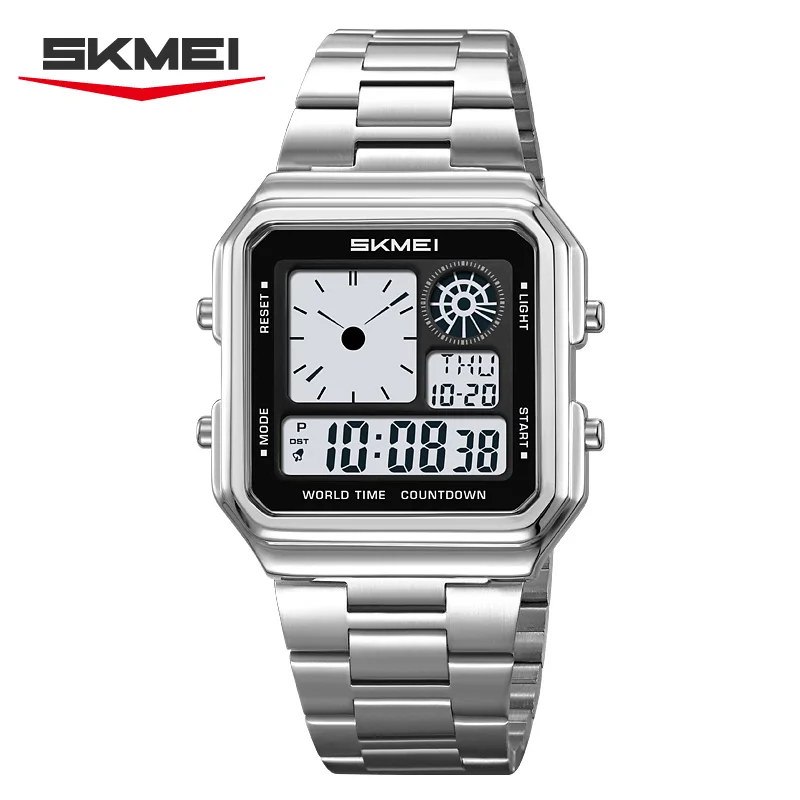 SKMEI 2451 Sports World Time Electronics Watches for Men Classic LED Waterproof Male Multifunction Alarm Luminous Display Clock
SKMEI 2451 Sports World Time Electronics Watches for Men Classic LED Waterproof Male Multifunction Alarm Luminous Display Clock