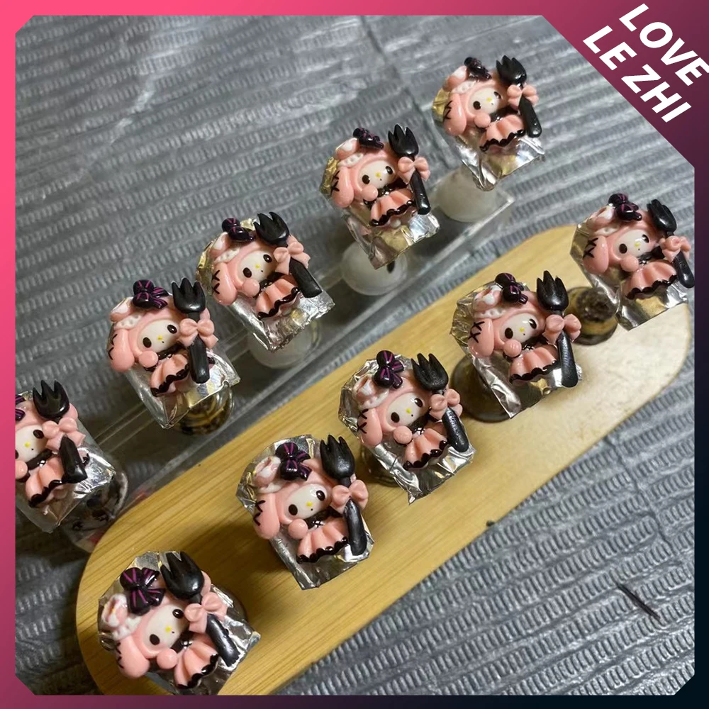 Hallowmas Mymelody Pumpkin Kuromi Nail Doll Charms Finished Product Kawaii Handwork Custom All Saints' Day Nail Doll Accessories
Hallowmas Mymelody Pumpkin Kuromi Nail Doll Charms Finished Product Kawaii Handwork Custom All Saints' Day Nail Doll Accessories