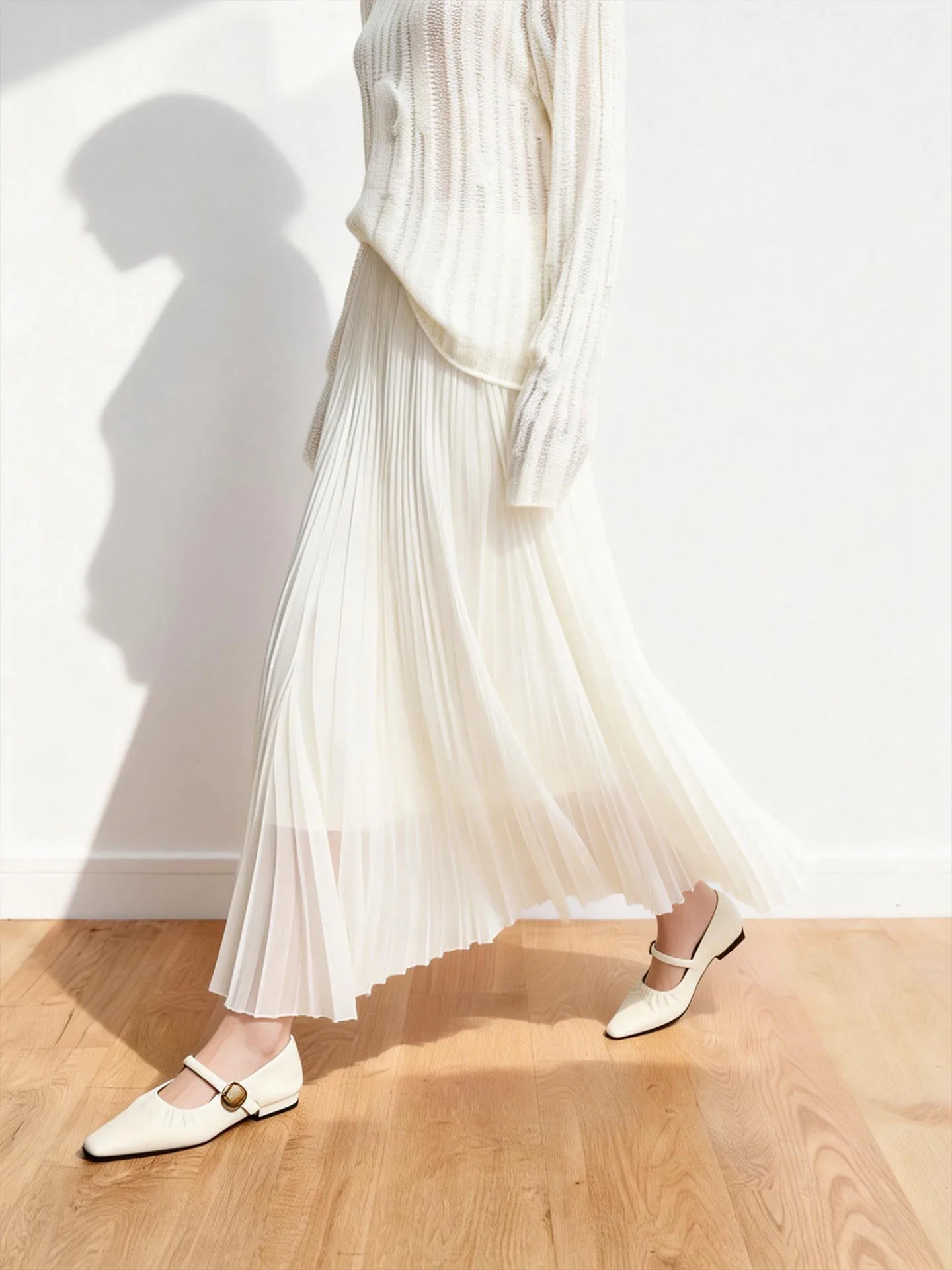 Ele White Pleated A-Line Skirt Women's Spring 2026 New Long Skirt Loose Fit High Waist Other Fabric Other Proc
Ele White Pleated A-Line Skirt Women's Spring 2026 New Long Skirt Loose Fit High Waist Other Fabric Other Proc