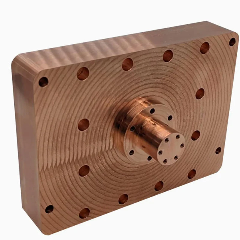 Customized Metal CNC Rapid Prototyping Precision Red Copper Multi-Hole Plate with Shaft
Customized Metal CNC Rapid Prototyping Precision Red Copper Multi-Hole Plate with Shaft