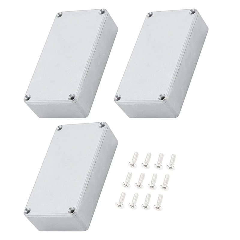 B48B-3PCS 125B/1590N1 Aluminum Guitar Effect Pedal Enclosure Metal Stomp Box Enclosure Unfinished 122X66x39.5Mm With Rubber
B48B-3PCS 125B/1590N1 Aluminum Guitar Effect Pedal Enclosure Metal Stomp Box Enclosure Unfinished 122X66x39.5Mm With Rubber