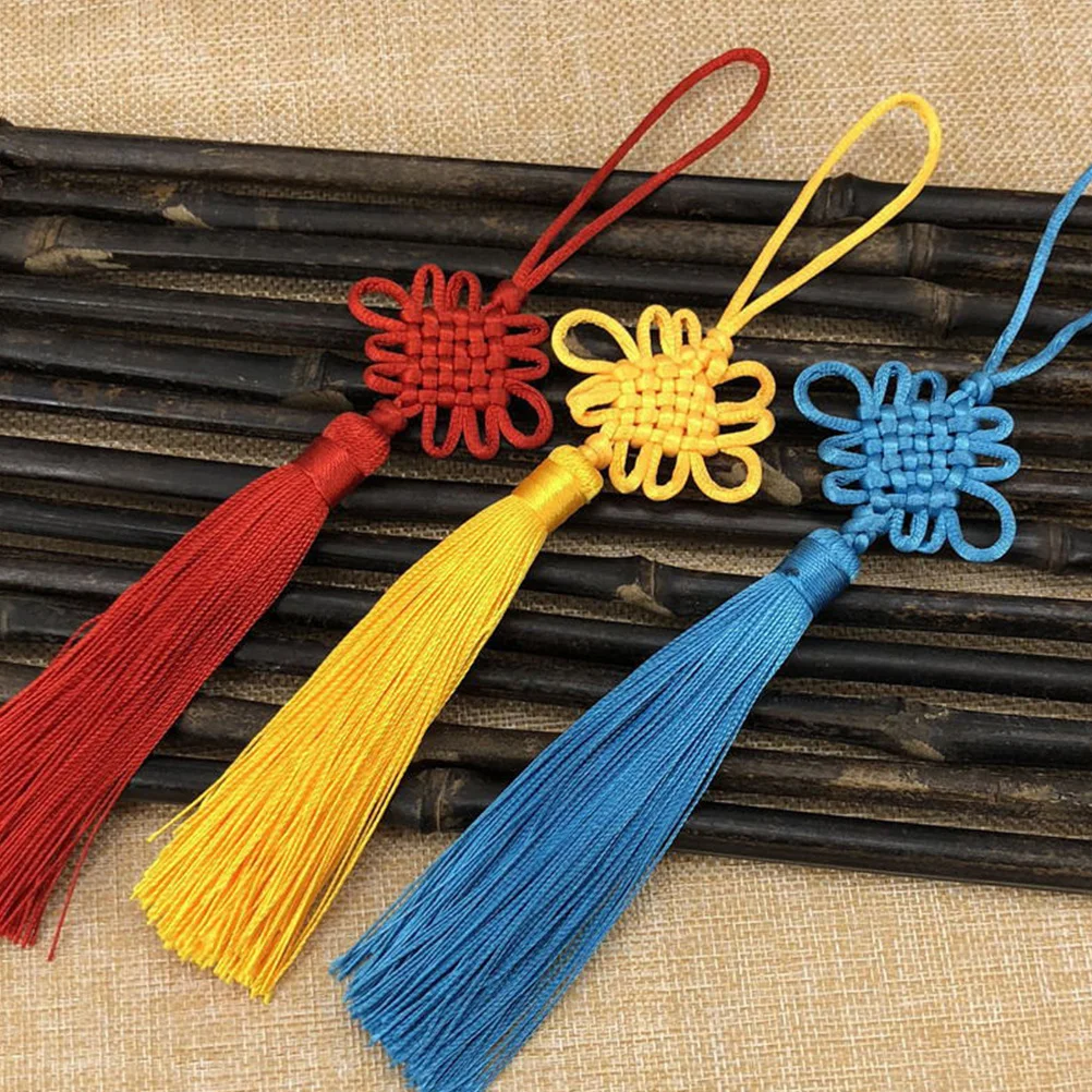 20pcs Chinese Knot Tassel Premium Polyester Silky Touch Diy Decorative Keychain Pendant For Jewelry Bookmark Bag Decoration Red
20pcs Chinese Knot Tassel Premium Polyester Silky Touch Diy Decorative Keychain Pendant For Jewelry Bookmark Bag Decoration Red