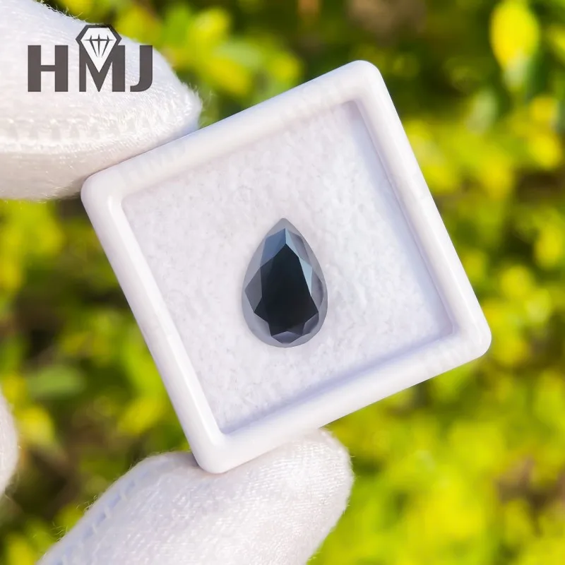 Moissanite Diamond Pear Shape Black Color with GRA Certificate DIY Ring Earrings Main Materials Wholesale Charms for Jewelry
Moissanite Diamond Pear Shape Black Color with GRA Certificate DIY Ring Earrings Main Materials Wholesale Charms for Jewelry