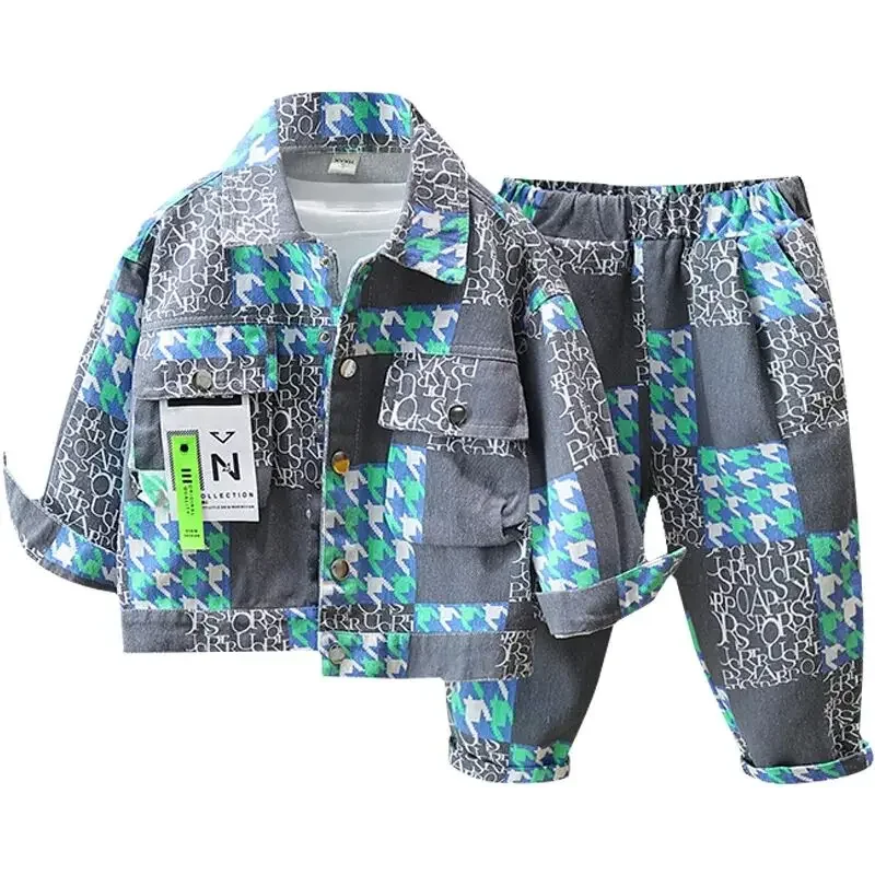 Spring Autumn Jacket Pants Two Piece Boys Denim Set 2025 New Baby Fashion Clothing Suit Children's Clothes Set
Spring Autumn Jacket Pants Two Piece Boys Denim Set 2025 New Baby Fashion Clothing Suit Children's Clothes Set