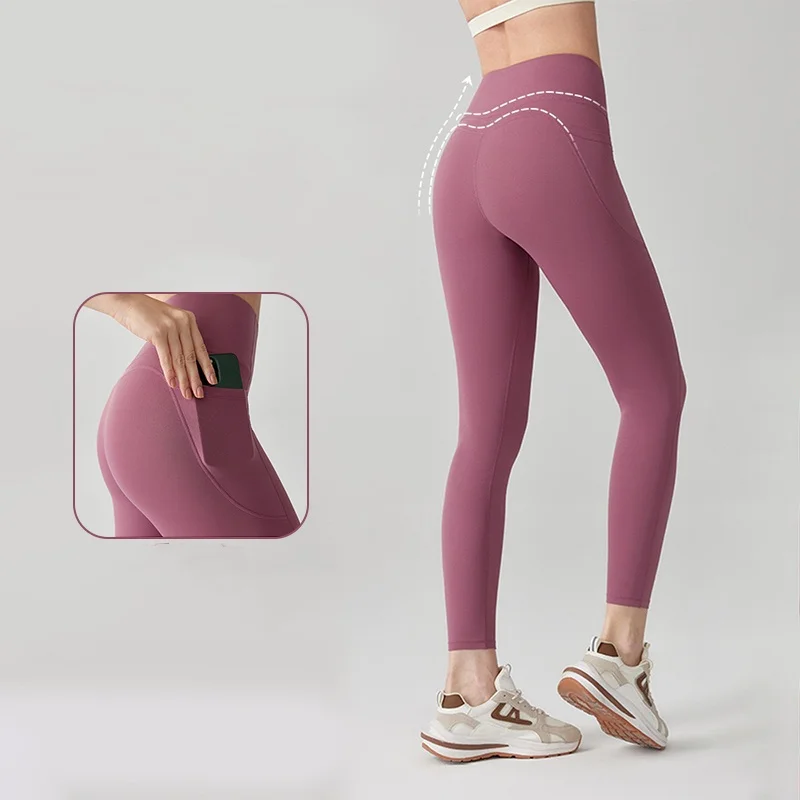 Women's High Waist Lifting Hip Quick-drying Fitness Pants with Pocket Nude Feeling Pants Leggings Pants Running Pilates Summer
Women's High Waist Lifting Hip Quick-drying Fitness Pants with Pocket Nude Feeling Pants Leggings Pants Running Pilates Summer