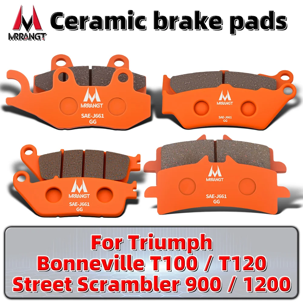 MRRANGT Motorcycle Ceramic Brake Pads Kit fit for Triumph Bonneville T120 T100 Street Scrambler 900 1200 Front Rear Set
MRRANGT Motorcycle Ceramic Brake Pads Kit fit for Triumph Bonneville T120 T100 Street Scrambler 900 1200 Front Rear Set