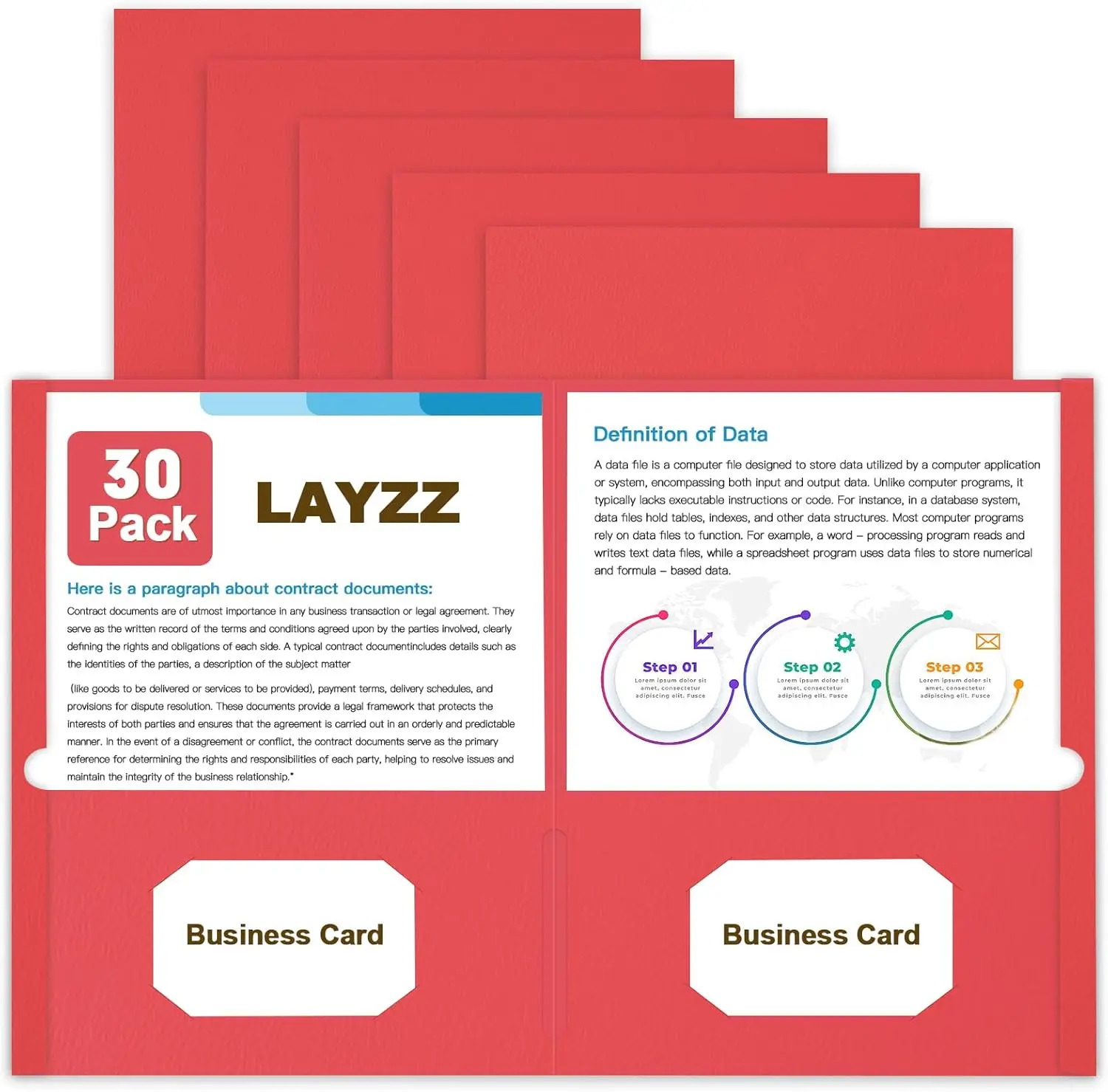 30 Pack Paper Pocket Folders with 2 Deep Pockets, Letter Size 8.5x11 for School Office and Home, Red
30 Pack Paper Pocket Folders with 2 Deep Pockets, Letter Size 8.5x11 for School Office and Home, Red