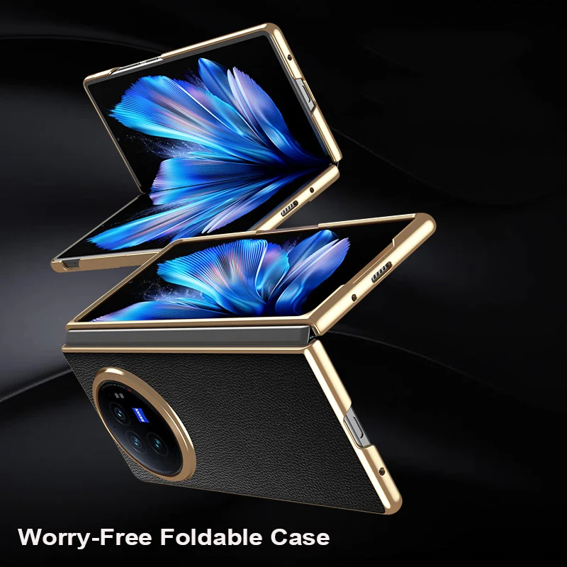 Luxury Genuine Leather Case Litchi Texture For Vivo X Fold 2 3 5 6Phone Cover Shockproof Capas Electroplated bumper Skin Funda
Luxury Genuine Leather Case Litchi Texture For Vivo X Fold 2 3 5 6Phone Cover Shockproof Capas Electroplated bumper Skin Funda