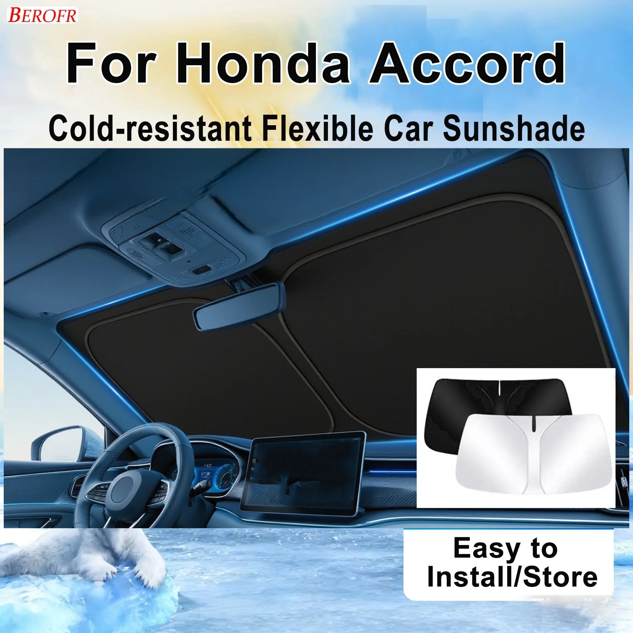 For Honda Accord 2023-2026 Car Windshield Sunshade Cover Front Window Sun Shade Heat Insulation Summer Auto Accessories
For Honda Accord 2023-2026 Car Windshield Sunshade Cover Front Window Sun Shade Heat Insulation Summer Auto Accessories