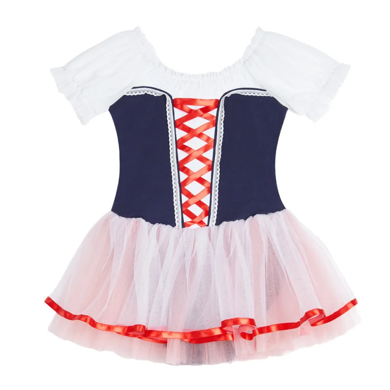 THEEPER Girls Bodysuit Contrast-Color Ballet Tutu Dress, Puff-Sleeve Lace-Up Tulle Dance Dresses for Birthday Parties Daily Wear
THEEPER Girls Bodysuit Contrast-Color Ballet Tutu Dress, Puff-Sleeve Lace-Up Tulle Dance Dresses for Birthday Parties Daily Wear
