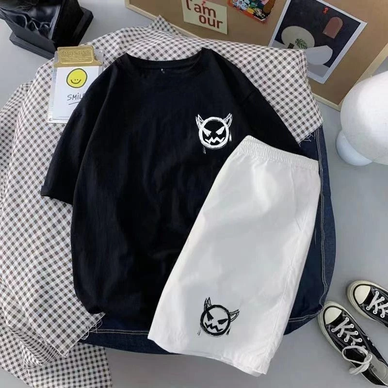 Top _ Set Short Sleeve Set Men's Summer Internet Celebrity Trend Brand Half Sleeve T-Shirt Large Size Student Casual Shorts
Top _ Set Short Sleeve Set Men's Summer Internet Celebrity Trend Brand Half Sleeve T-Shirt Large Size Student Casual Shorts