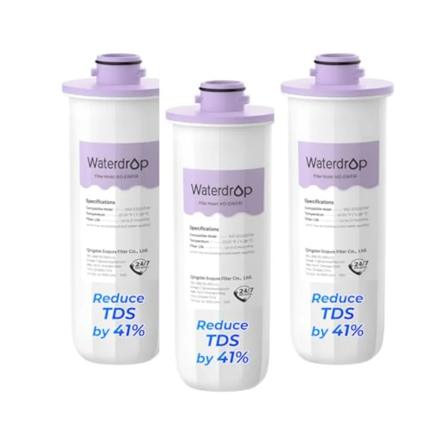 EWFR Water Filter Replacement for ED25TW TDS Reduction Rechargeable Electric Dispenser, Reduce TDS by 41%, Retains Key Minerals
EWFR Water Filter Replacement for ED25TW TDS Reduction Rechargeable Electric Dispenser, Reduce TDS by 41%, Retains Key Minerals