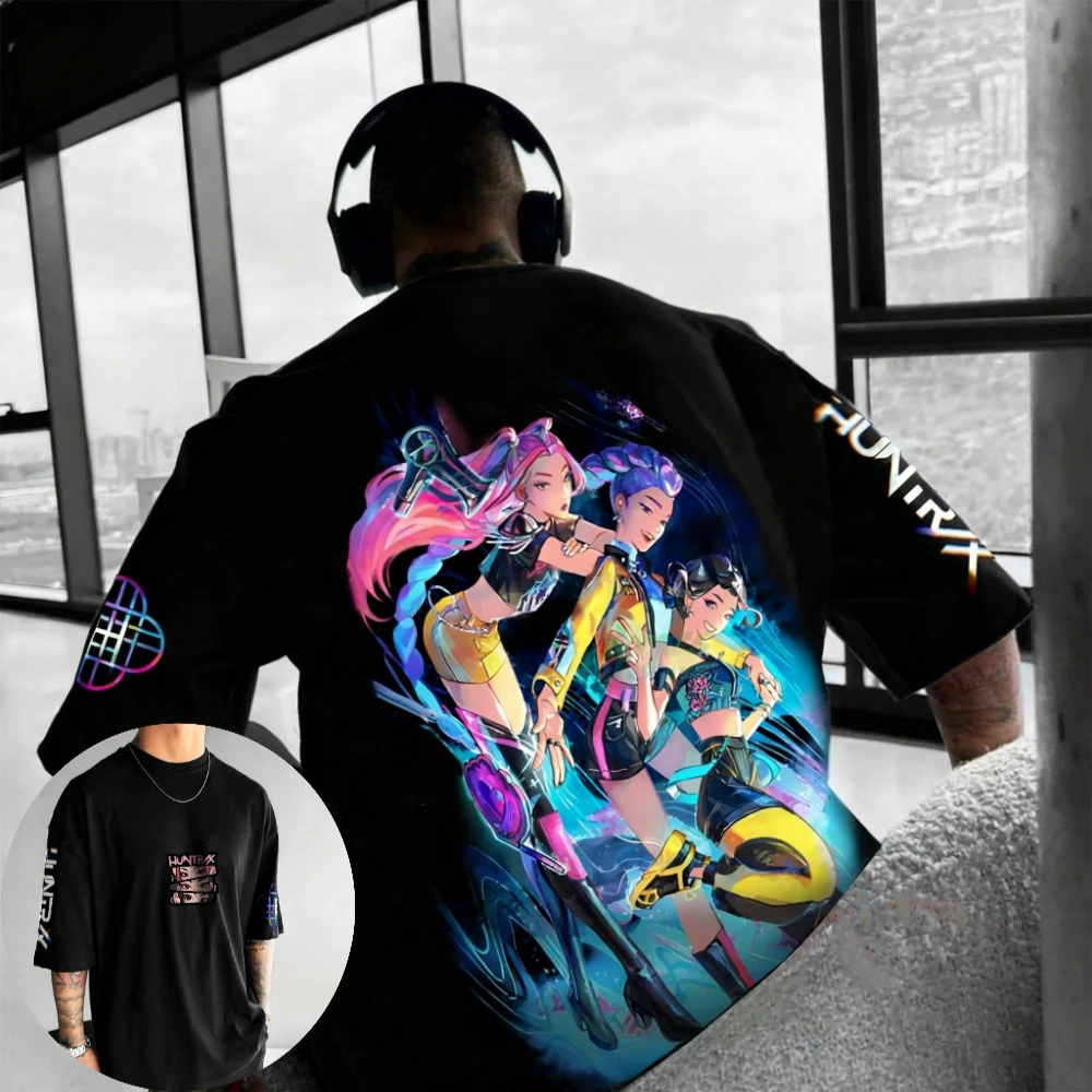 K-Pop: Demon Hunters Men's Women's T-shirt Rumi Zoey Mira Anime Tee Summer Boy's Girl's Short Sleeves Y2k Parent-child Outfits
K-Pop: Demon Hunters Men's Women's T-shirt Rumi Zoey Mira Anime Tee Summer Boy's Girl's Short Sleeves Y2k Parent-child Outfits